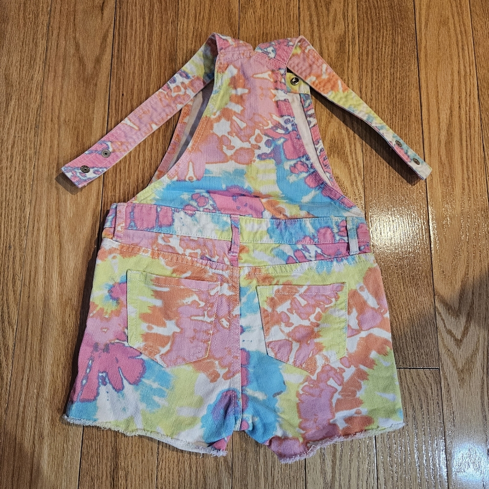 The Children's Place Girls Tie Dye Overalls Set of 2 - Picture 3 of 7